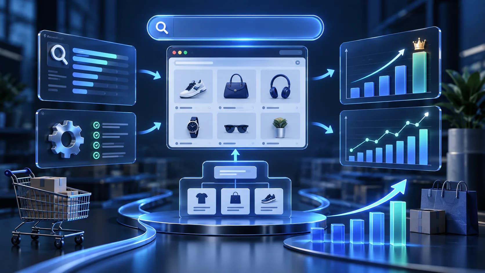 SEO search visibility and organic performance dashboard for ecommerce seo