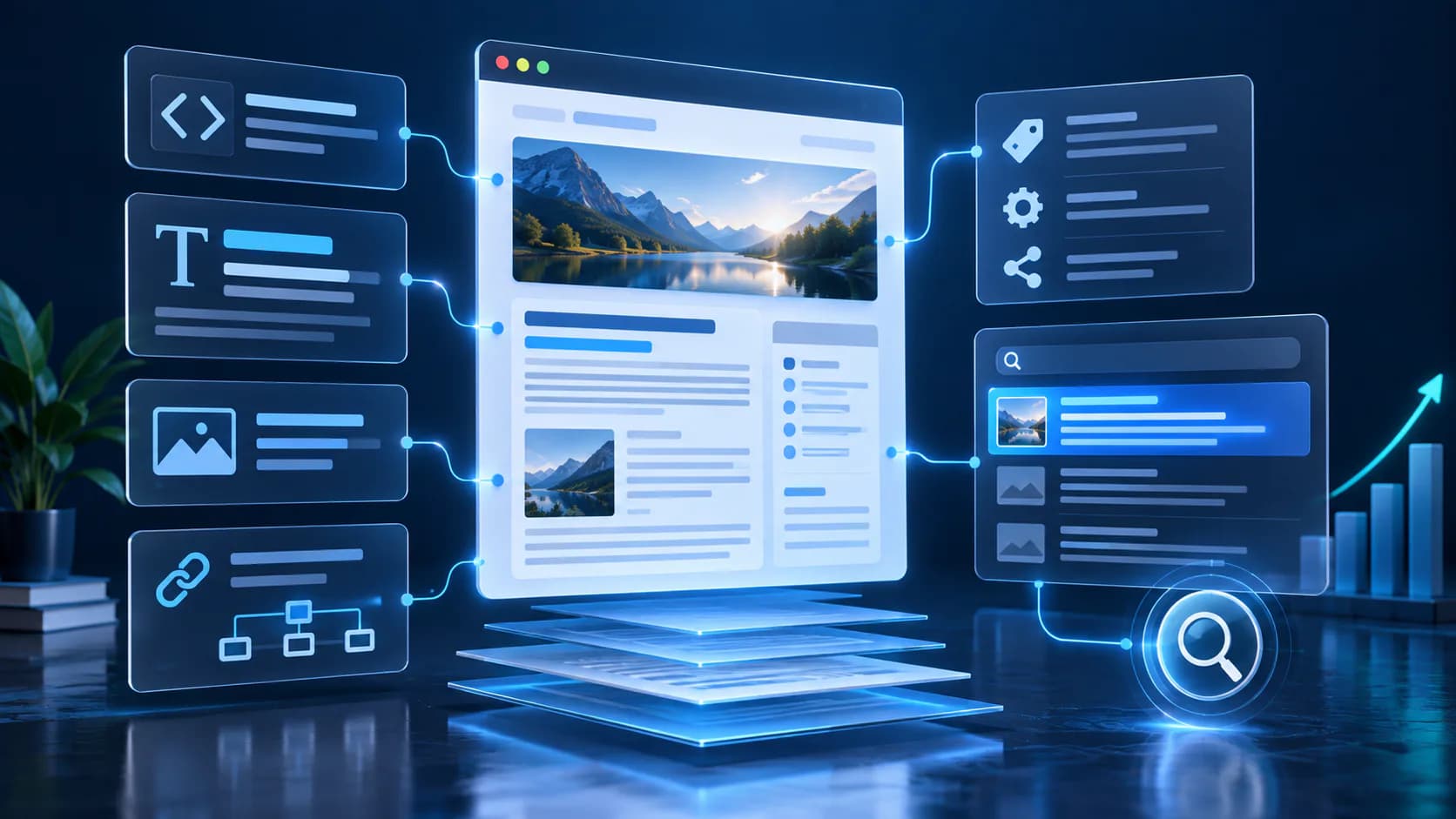 SEO search visibility and organic performance dashboard for on-page seo