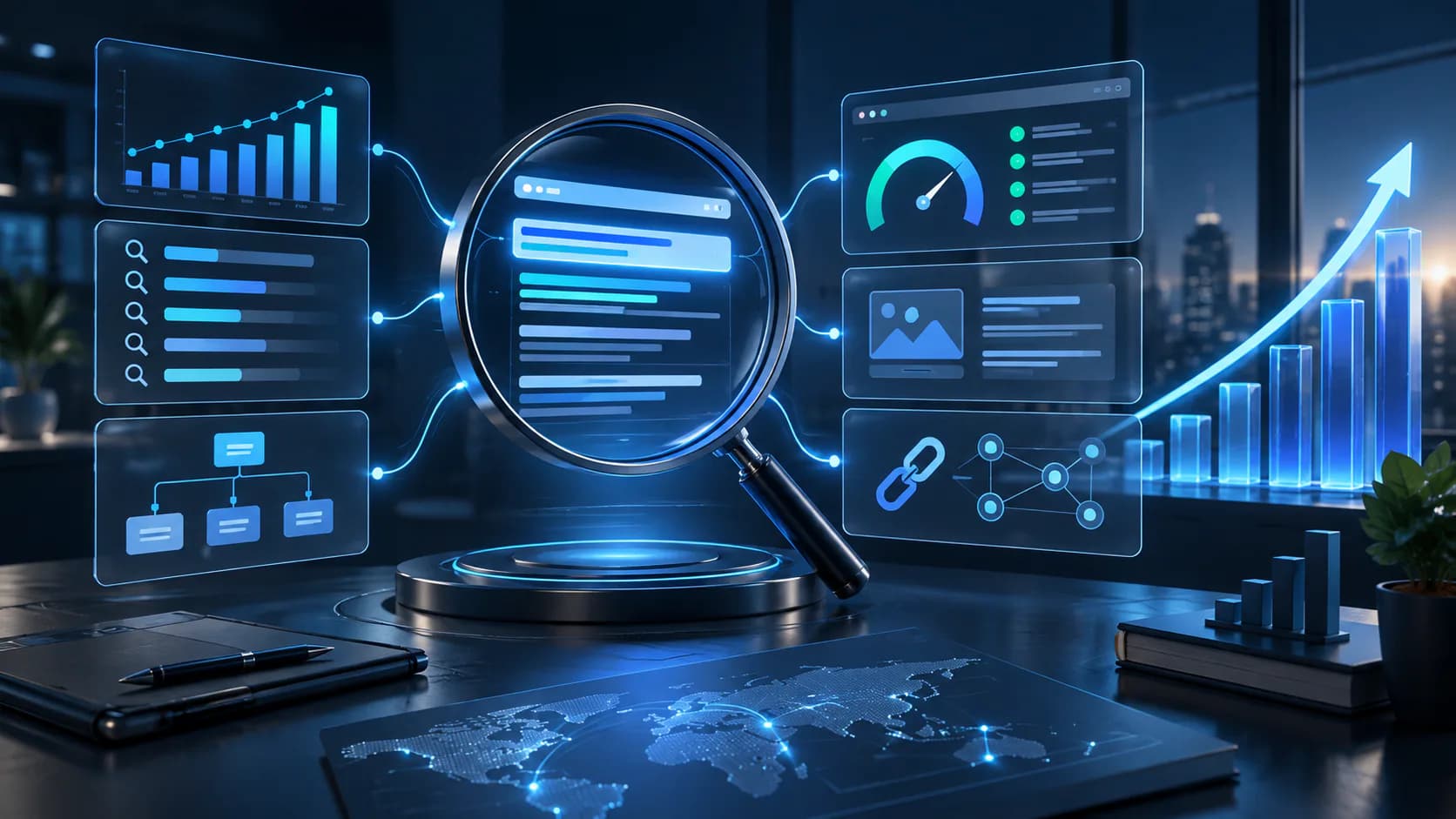 SEO search visibility and organic performance dashboard for seo consulting
