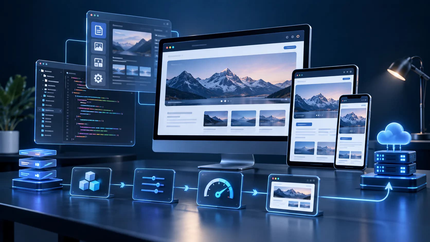 Website support workflow with requests, fixes, analytics, and improvement tasks