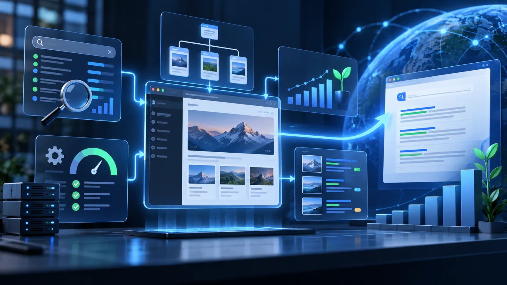 SEO search visibility and organic performance dashboard for wordpress seo