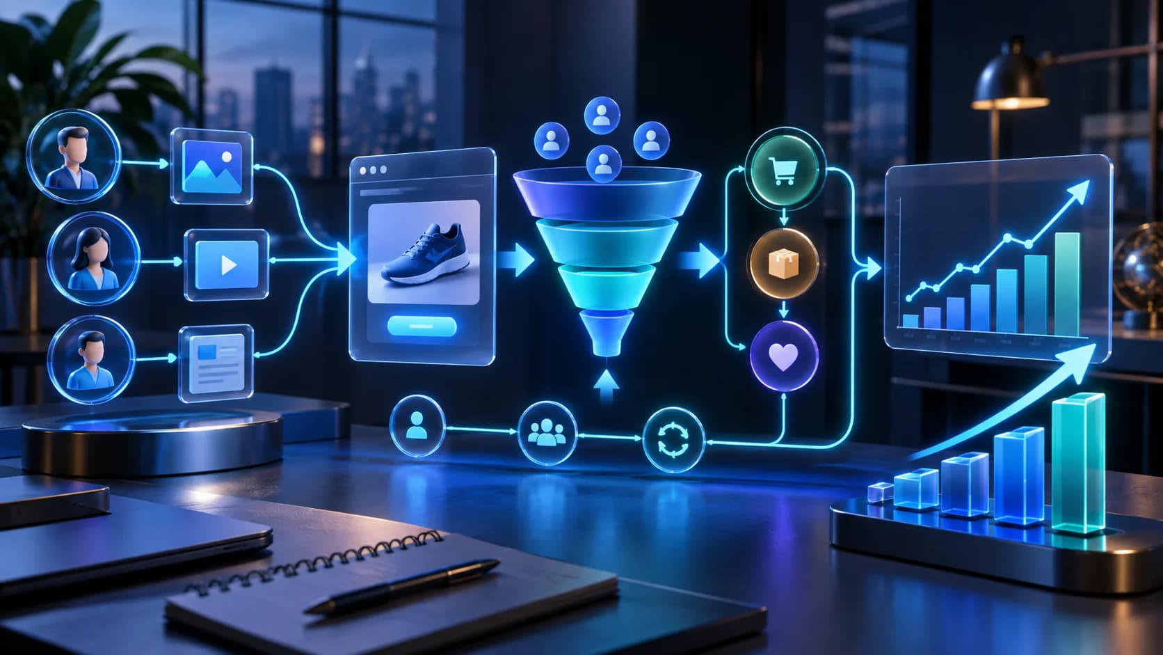 digital marketing campaign and growth analytics dashboard for affiliate marketing
