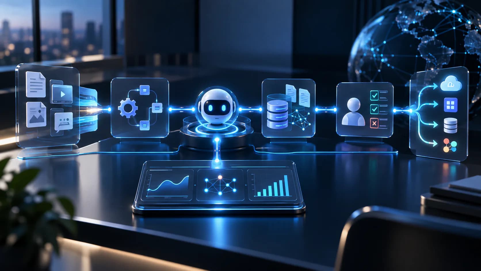 AI automation, agent, and connected workflow system for ai integration