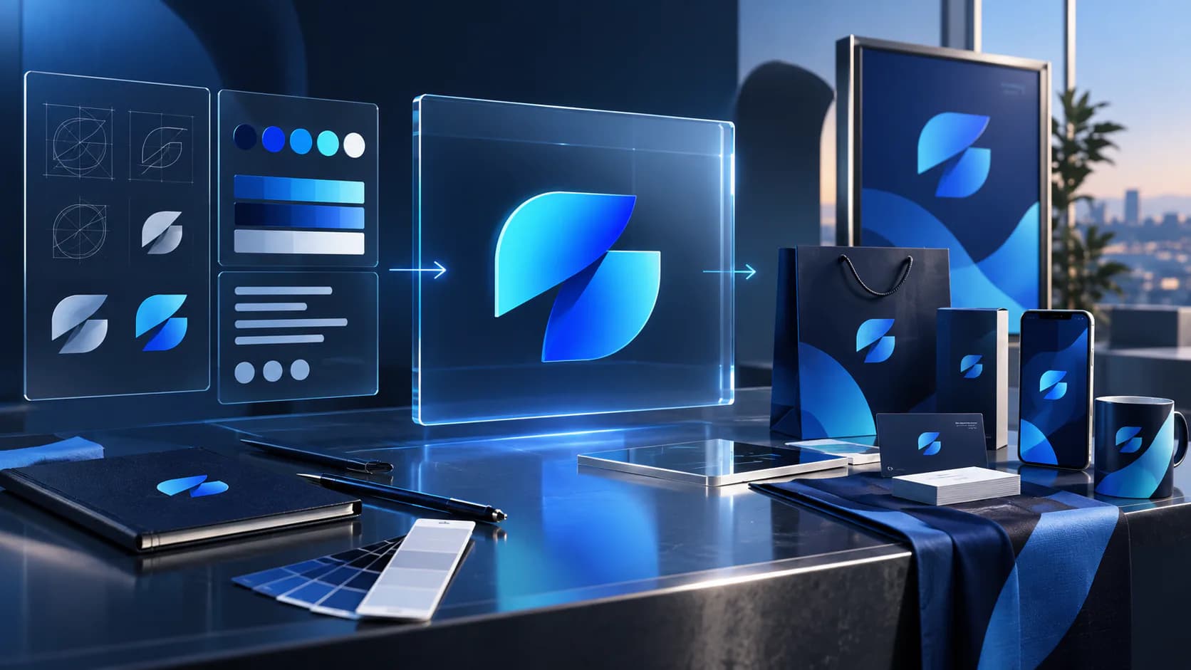 brand strategy, identity, and visual system workspace for brand identity