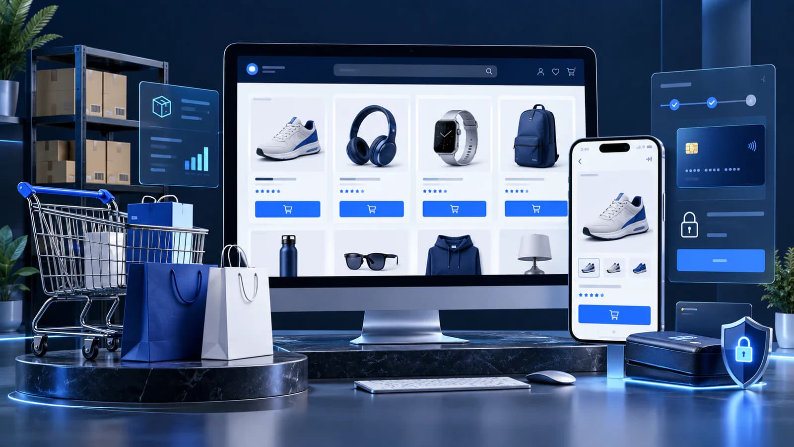 Premium ecommerce storefront and product experience